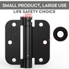 Treasem 1 Pack Self Closing Door Hinge, 3.5 Inch Spring