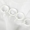 Bestlivings Curtain Rings (Diameter 40 mm) with Folding Hooks in