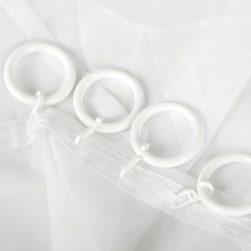 Bestlivings Curtain Rings (Diameter 40 mm) with Folding Hooks in