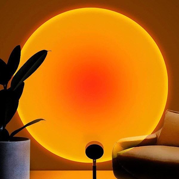 Balkwan Sunset Lamp Projection Rotation Rainbow Lamp Led Romantic Visual