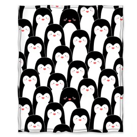 Jekeno Penguin Blanket Antarctic Animals Black and White Penguins Print Gifts for Women Kids Girls Boys Home Bedroom Living Room Decor Soft Cozy Lightweight Plush Throw Blankets 50"x60"