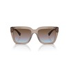 Vogue Eyewear VO5575SB Sunglasses, Transparent Brown/Azure Gradient Pink Gradient Brown,