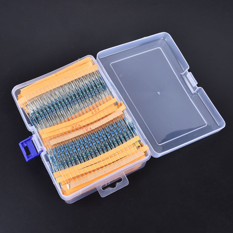 2600Pcs Metal Film Resistors Assortment Kits Set Durable Electronic Components