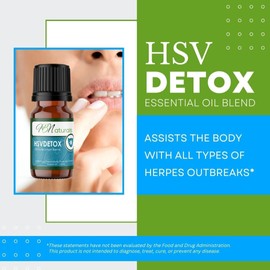 HB Naturals Organic Herpes Detoxification Essential Oil Blend | Non-GMO | Vegan