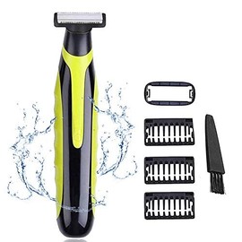INVODA Electric Shaver for Men Rechargeable Wet Dry Razor with 3 Trimming Combs,1 Skin Guard – Waterproof Face & Body Trimmer for Travel