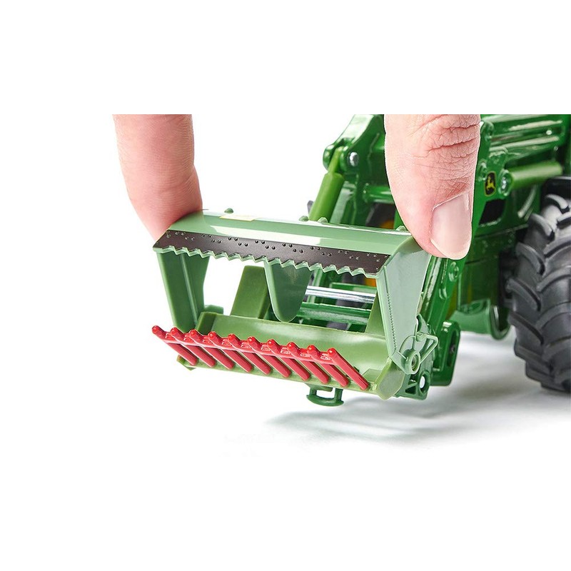 siku 3658, 5-Piece Front-Loader Accessory Set, 1:32, Green, Suitable for