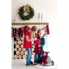 Viv&Lou Viv & Lou Red Buffalo Check Christmas Stocking 100%