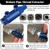 Agamino Broken Pipe Thread Extractor, 2025 Upgraded Stripped Screw Extractor
