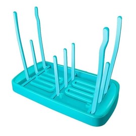 JDYYICZ Fashion Space Saving Baby Bottle Folding Drying Rack Portable Bottle Dryer for Nipples, Breast Pump Parts, Baby Items - Portable Travel Bottle Drying Rack - Newborn Essentials Must Haves Blue