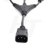 HTCable UPS PDU Computer PC Power Splitter Cord C14 to
