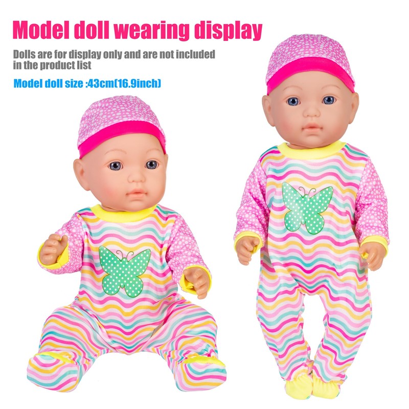 6 Sets Doll Clothes and Accessories Play Set for 43
