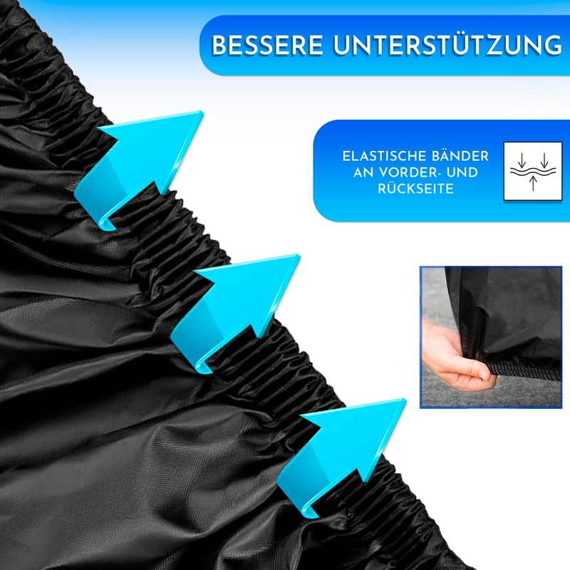 Motorrad abdeckplane Groß Material PEVA 240 x 140 cm Schützt