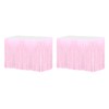 sourcing map 2 Pcs 29x108 Inch Light Pink Metallic Foil