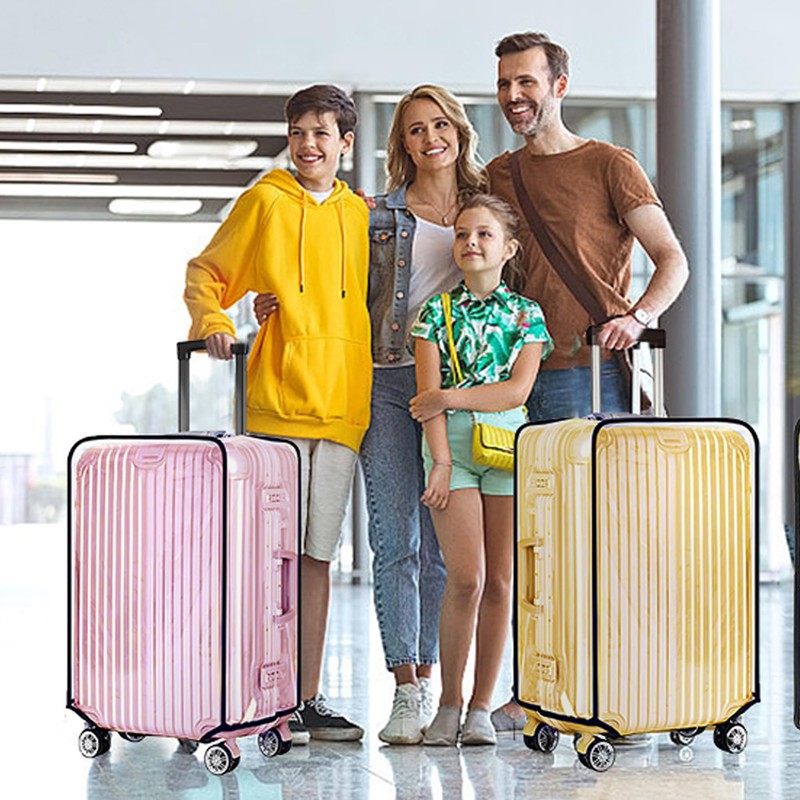 3 Piece Luggage Protector Suitcase Cover Set – Lightweight Clear