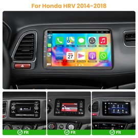 Android 13 Car Stereo for Honda Vezel HRV 2014 2015 2016 2017 2018 with Wireless Carplay & Android Auto, 5G WiFi, 9" 1080P Touch Screen GPS Navi Head Unit, FM Radio, Bluetooth 5.0, Mirrorlink,4GB+64GB