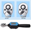 Digital Torsion Wrench 3/8in Drive Mini Calibrated Wrench with Buzzer