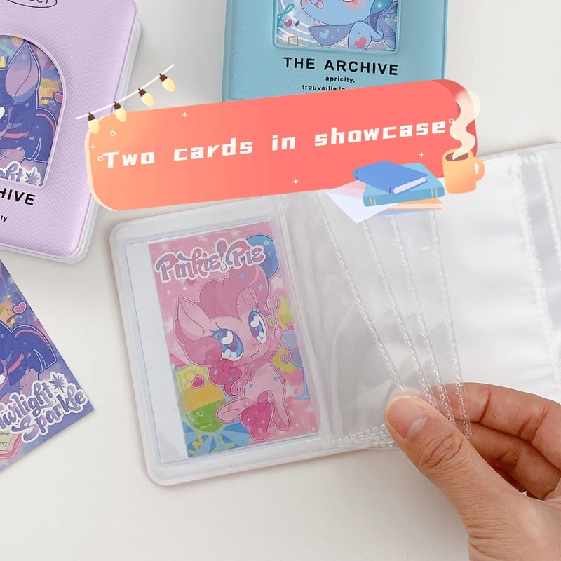 SPRMUD Mini Cards Binder Collection 1-Pocket, 40 Pockets Card Holder