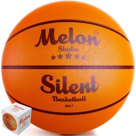 Silent Basketball Size 7 Indoor Basketball Airless Foam Ball | Quiet Dribble Inside Home | Soundless Noisless Soft Training for House | No Noise No Sound Dribbling Evolution Dribble up 29.5" inch