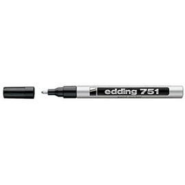 edding 751 PAINT MARKER PEN BULLET TIP - SILVER (PACK OF 3)