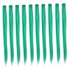 Baluue 10pcs Green Clip-in Hair Extensions Straight Tinsel Hair for