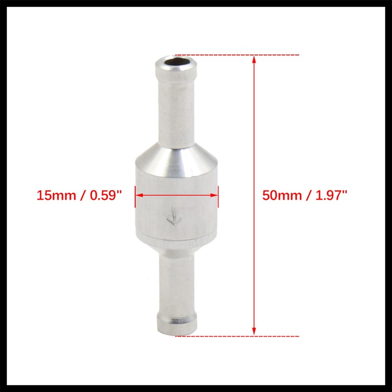 Hihaha 6mm 1/4'' One Way Petrol Diesel Oil Fuel Non