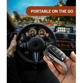 YLFANGYLMU Keyring For Car Keys，Universal Car Key Chain Holder 2 Keyrings - Black (Carabiner Clip) And 1 Screwdriver For Men And Women，Key Holder Keyring,Heavy Duty Key Rings