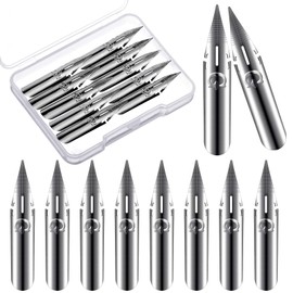 Zonon 10 Pieces Comic Pen Nib Set G-Pen Nib Comic Pen Nib Calligraphy Nibs Manga Nibs Comic G Nib for Fountain Pen Nibs Replacements