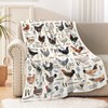 Chicken Alphabet Blanket Gifts Super Soft Lightweight Flannel Blankets Throw