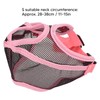 Short Snout Dog Muzzle Adjustable Breathable Prevent Biting Chewing Dog