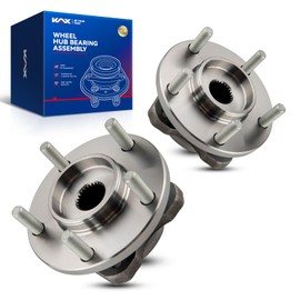 KAX 513123 Pair Front Wheel Hub Bearing Compatible with 1996-2007 Chrysler Town & Country,5 Lug