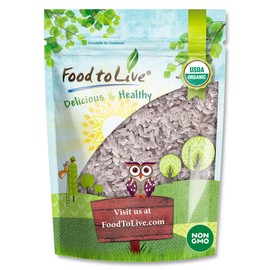Food to Live Organic Pink Flamingo Rice, 1 Pound – Italian Aromatic Rice, Ideal for Salads, Bowls, Pilaf and Sides, Non-GMO, Vegan, Kosher, Bulk