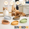 BNOSDM Silicone Cat Bowl 2 Pcs Non-Slip Cat Dishes for