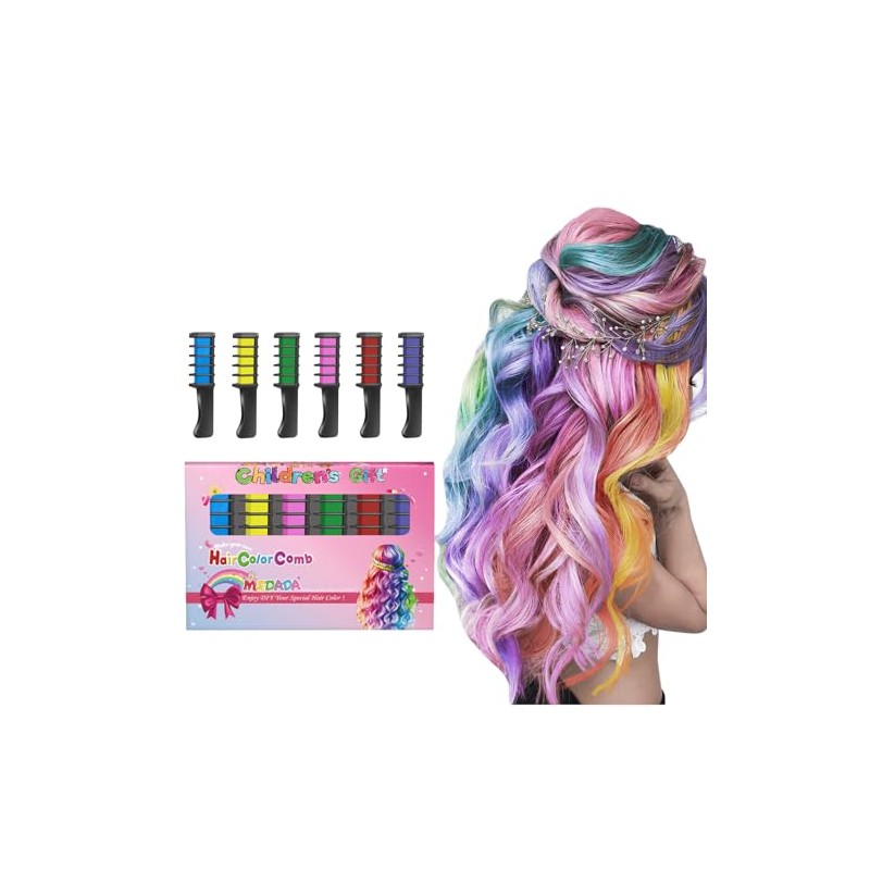 Nuevo peine de tiza para el cabello (6 colores)
