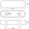 JCP 10 x Brown Window Drainage Cover Caps Weep Hole