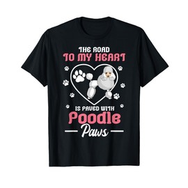 Poodle Paw Dog Owner Breeders Pet Water Retriever Lover T-Shirt