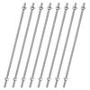 sourcing map 8pcs 8/32 Inch M4 Threaded Rods with 16pcs