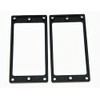 2pcs Metal Black Humbucker Pickup Mounting Ring Flat Bottom Pickup