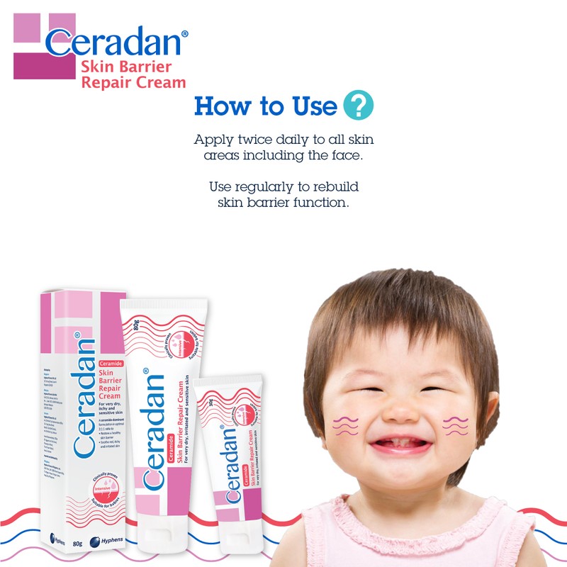 Ceradan Skin Barrier Repair Cream 80gm X 2