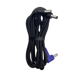 Amdeer Air Conditioning Work Clothes Fan Cable, 7.4V to 30V, Universal Plug Shape, L-Shape, Outer Diameter 0.15 inch (3.8 mm) / Inner Diameter 0.05 inch (1.35 mm), Spare Replacement Cord, For Air