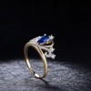 Mytys Crown Rings for Women Tiara Princess Queen 18K Gold