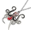 DUOWEI Enamel Tentacle Octopus Necklace Ocean Animals Pendant for Women