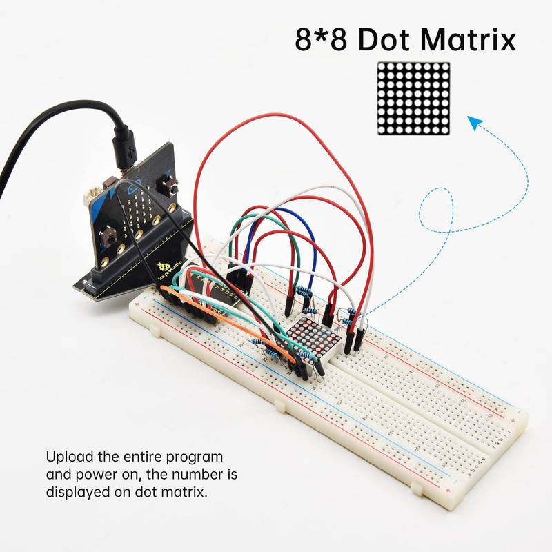 KEYESTUDIO Micro:bit Starter Kit with 40+ Sensors & Modules,Compatible with