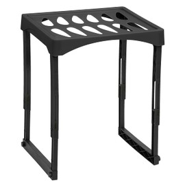 Merangue Extendable Locker Shelf, Collapsible Legs, 11.5" L x 9.5" W x 11-14" H, Color May Vary