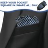 4 Pack Assorted Pocket Square Holder for Men Prefolded Silk