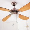 4PCS Ceiling Fan Pull Chain, Bedroom Lamp Crystal Pull Cord,