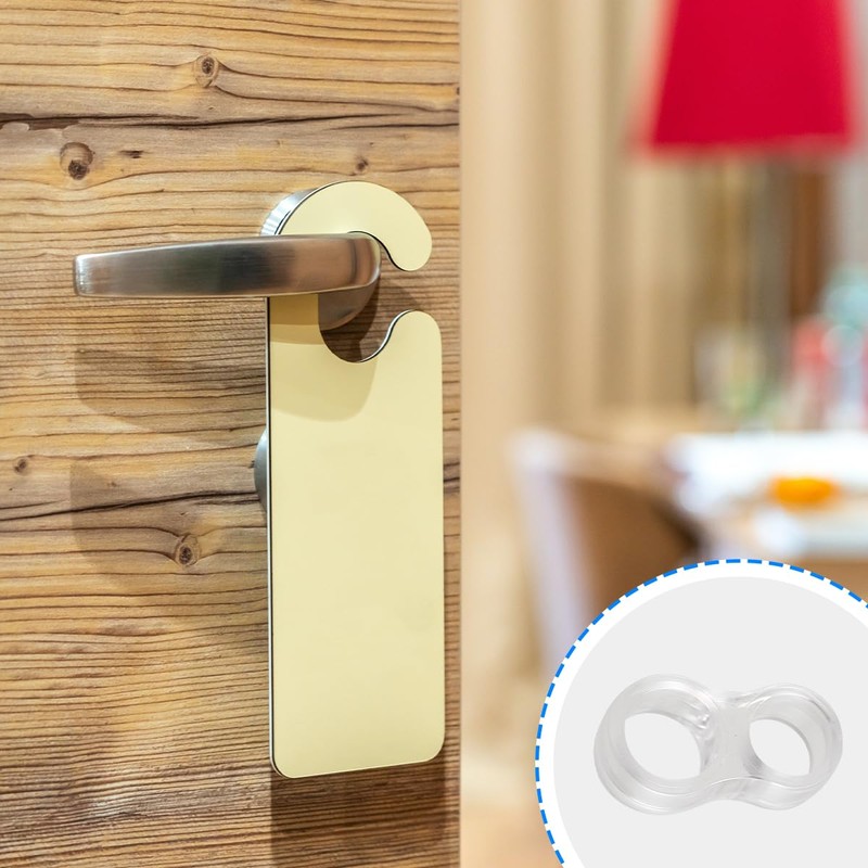 GLADFRESIT Door Handle Protectors 10PCS Door Bumpers Stoppers Transparent Wall