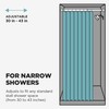Zenna Home Rustproof Adjustable Tension Shower Curtain Rod for Small