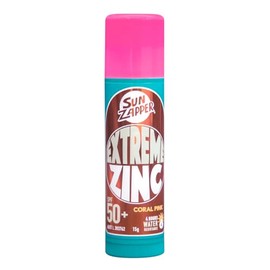 Sun Zapper Extreme Zinc Stick Coral Pink SPF 50  Protector Solar Mineral en Stick Mineral a base de zinc color ROSA 15g Alta protección solar UVAUVB  