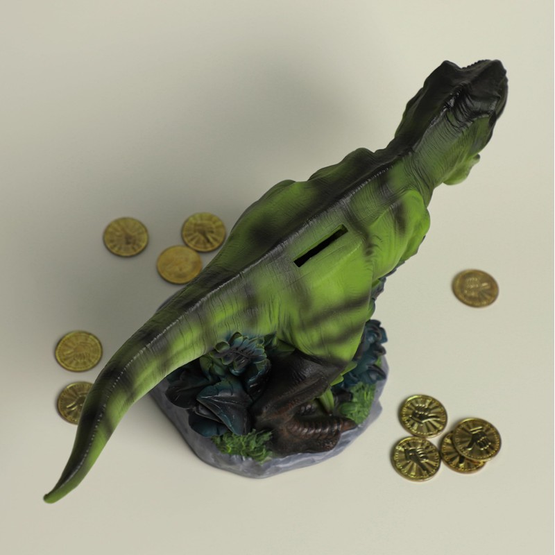 Gaolinci T-Rex Piggy Bank, Coin Bank, Change Bank, Decorative Dinosaur