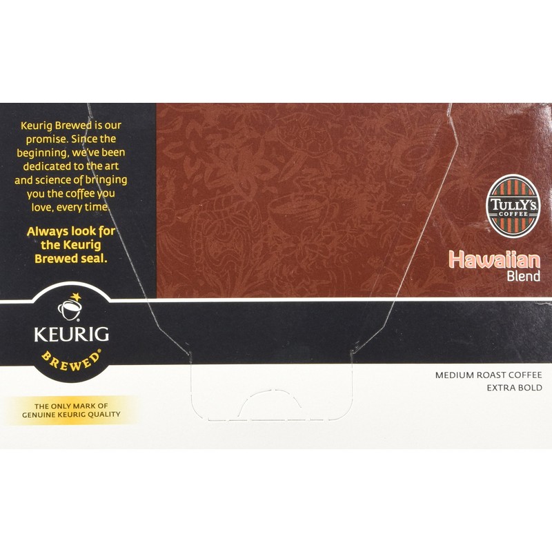 Tully's Coffee Hawaiian Blend 12 KCups 4.8 Oz
